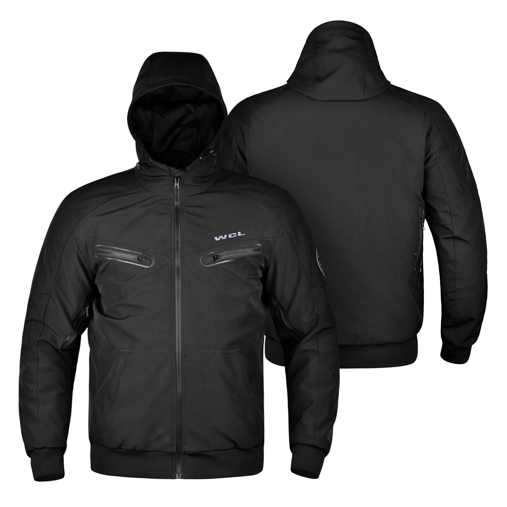 Softshell Cordura Armored Motorcycle Waterproof Bomber w/t CE Level 1 armor WCL Helmet