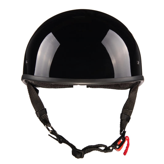 WCL Beanie Motorcycle Half Helmet - Gloss Black WCL Helmet