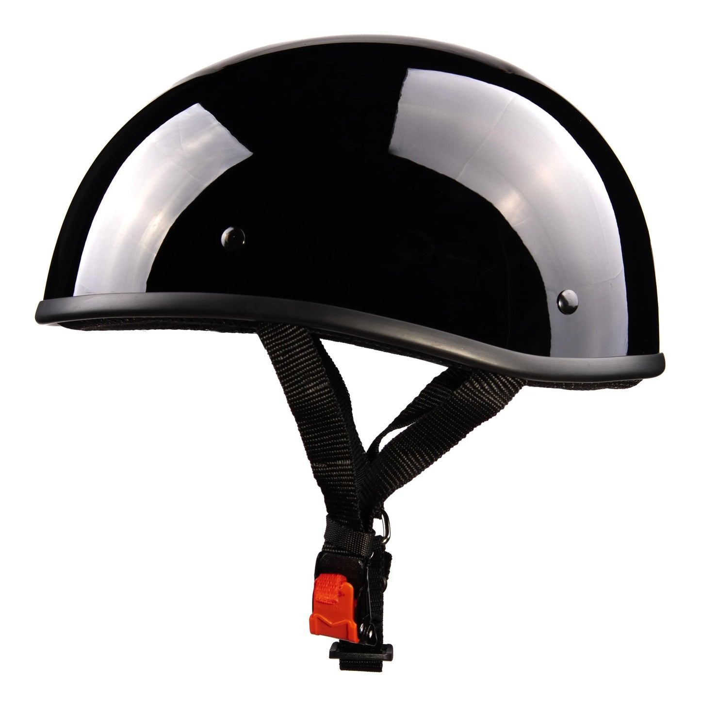 WCL Beanie Motorcycle Half Helmet - Gloss Black WCL Helmet