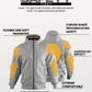 WCL Zippered Armoured Kevlar Lined Motorcycle Riding Hoodie w/t CE Level 1 Armor - Red WCL Helmet