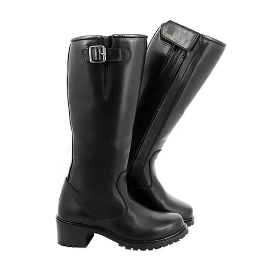 WCL Mens Motorcycle Riding Boots - Short WCL Helmet