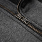 WCL Zippered Armoured Kevlar Lined Motorcycle Riding Hoodie w/t CE Level 1 Armor - Charcoal