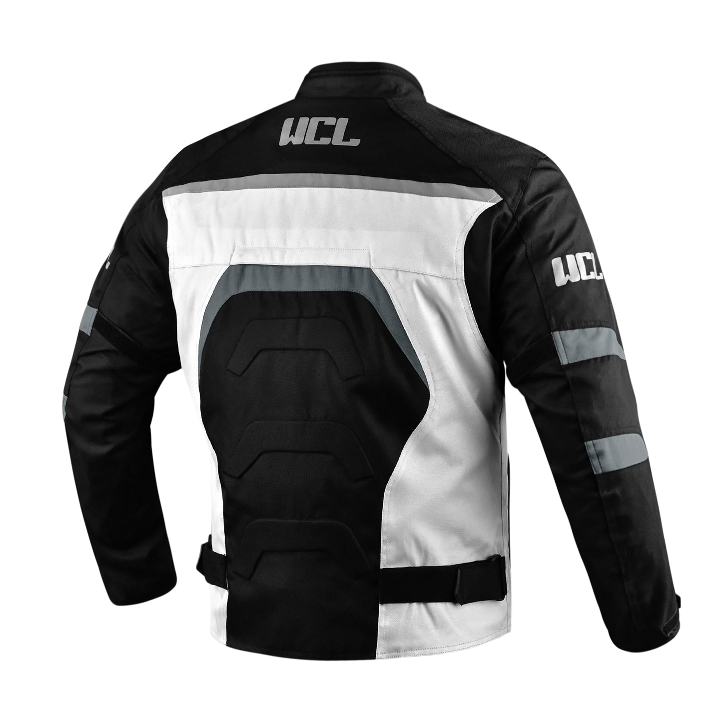 WCL Conqueror Armoured Motorcycle Textile Jacket - White