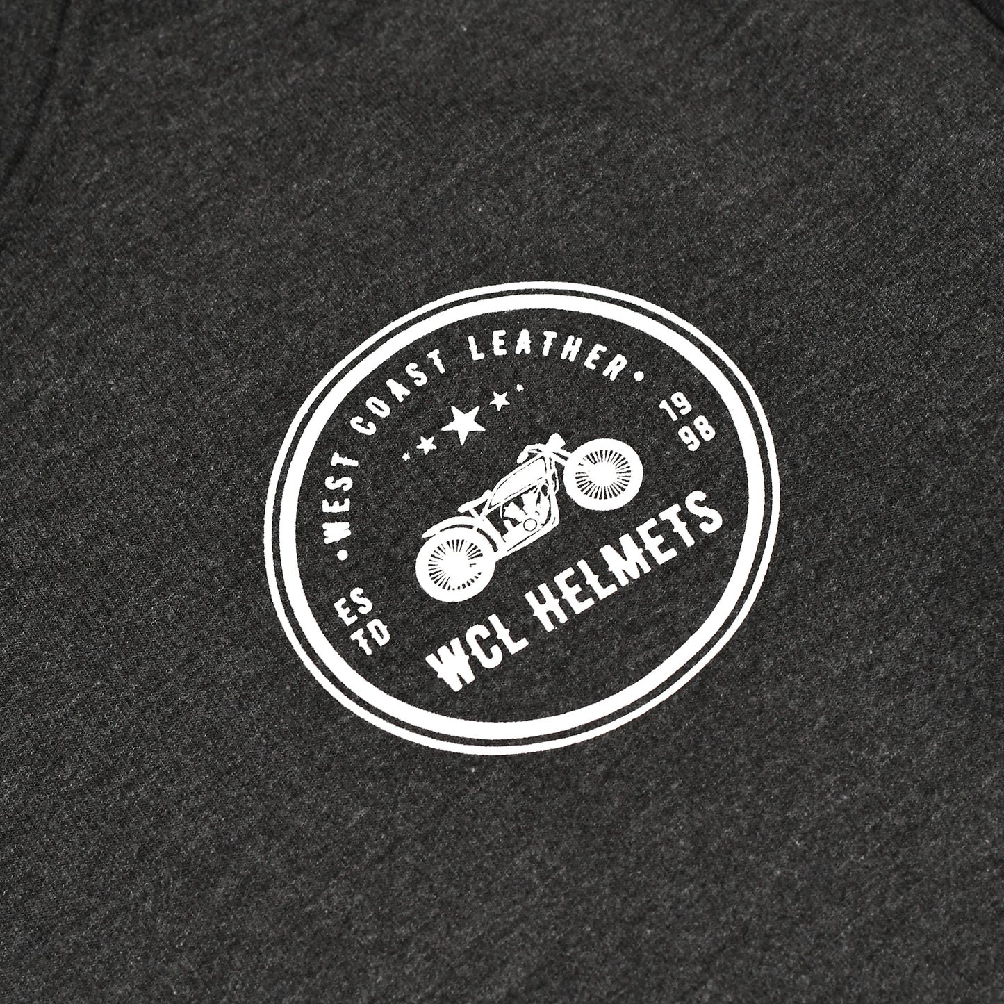 WCL Armoured Kevlar Lined Motorcycle Riding Hoodie - Charcoal Gray