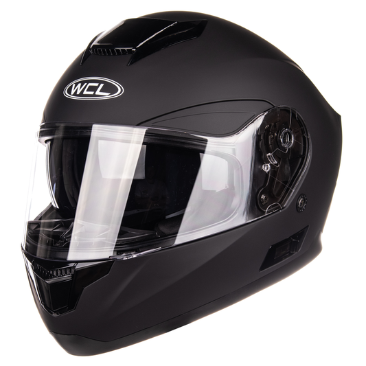 WCL Raider Full Face Motorcycle Helmet - Drop Down Tinted Visor, Quick Release Buckle, DOT Approved - WCL Helmet