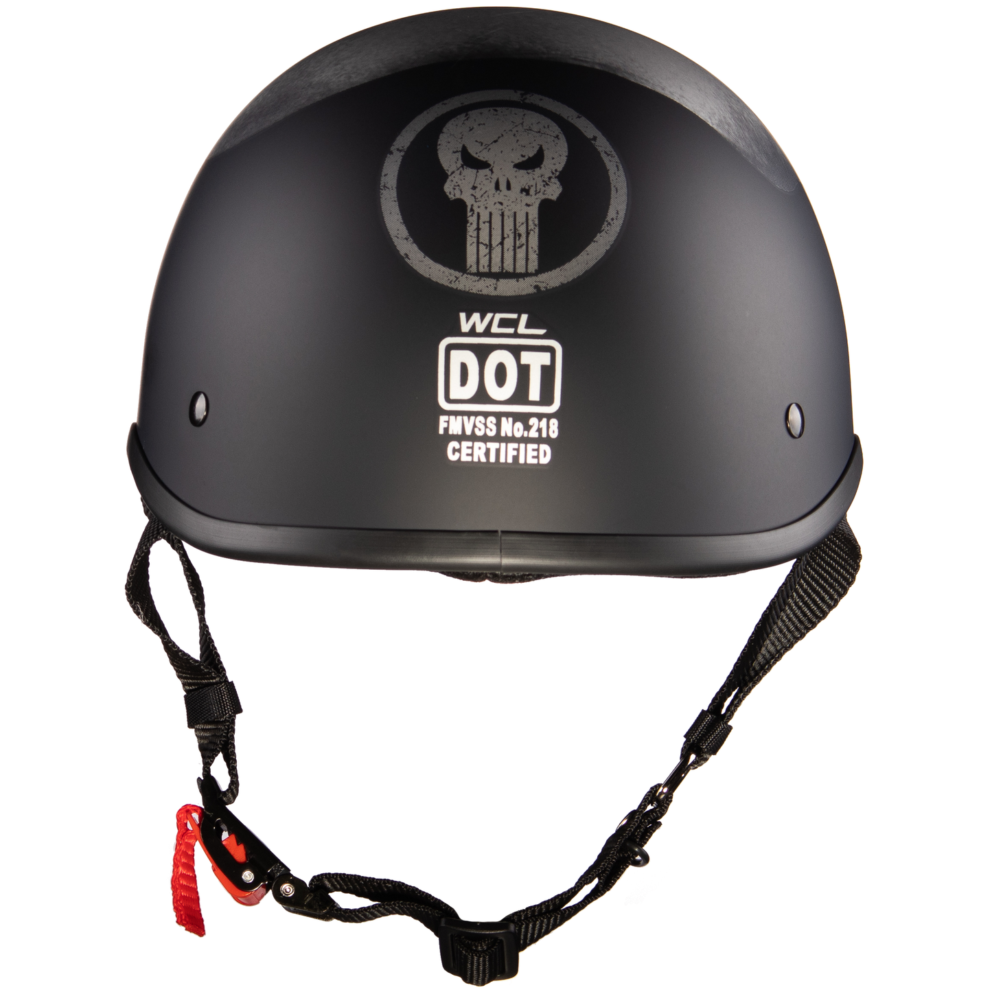 WCL Polo Motorcycle Half Helmet – Punisher WCL