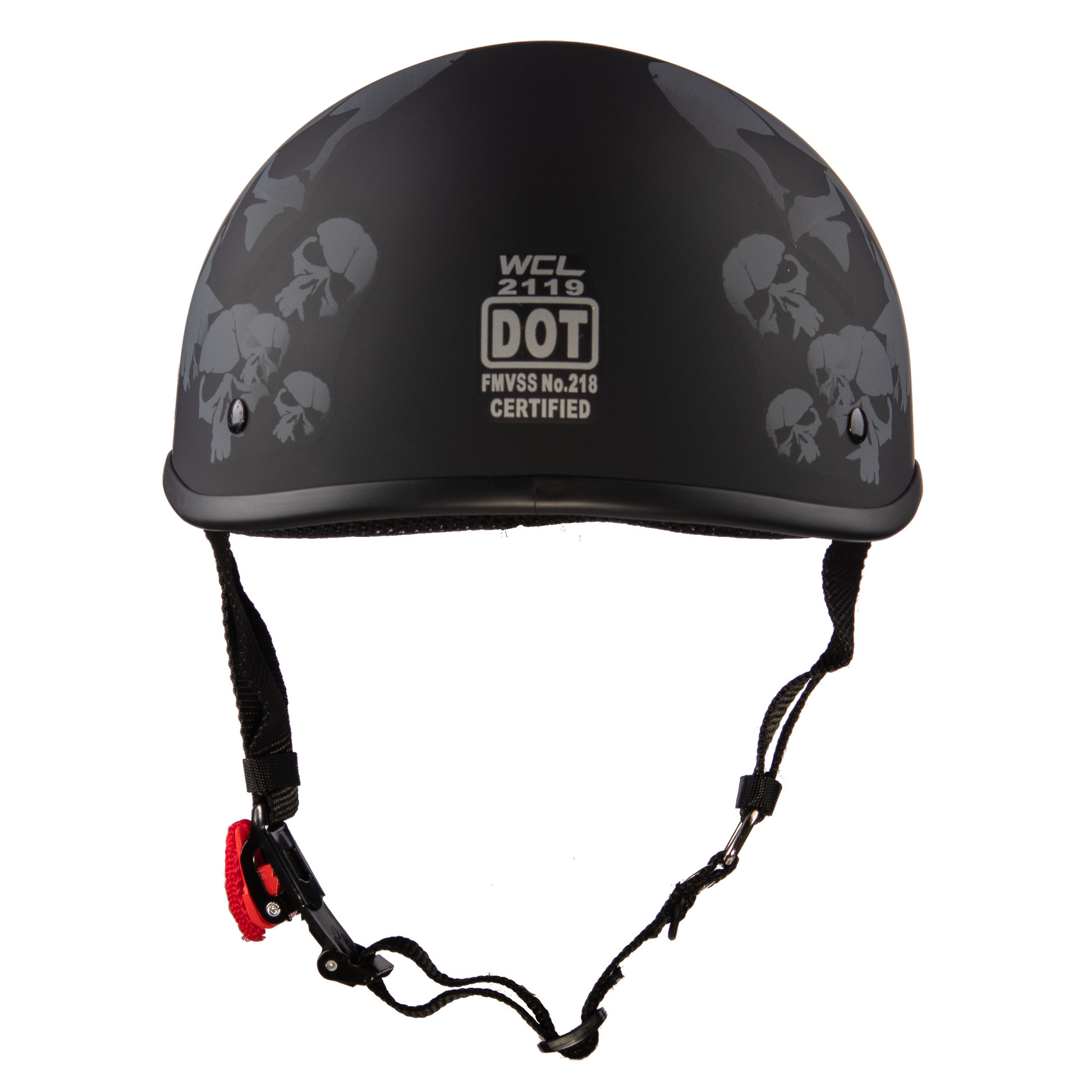 WCL Beanie Motorcycle Half Helmet - Skull WCL Helmet