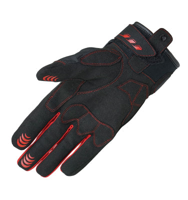 Light Motorcycle Red Gloves with Armour - Red WCL Helmet