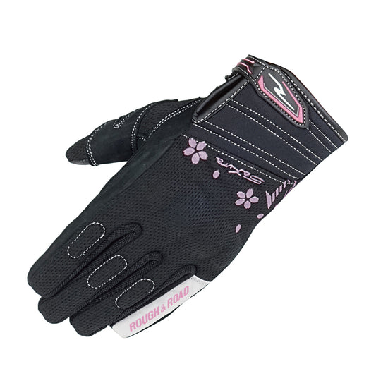 Light Motorcycle Gloves with Armour - Pink WCL Helmet