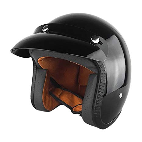 WCL Classic Style Racing Helmet Gloss Black WCL Helmet