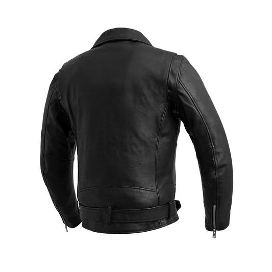 Premium Leather Classic Brando Style Motorcycle Jacket wclapparel