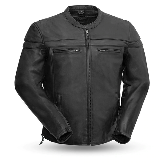 Leather Cruiser Motorcycle Jacket wclapparel