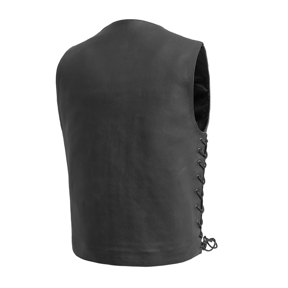 Buffalo Snaped Leather Bar Vest wclapparel