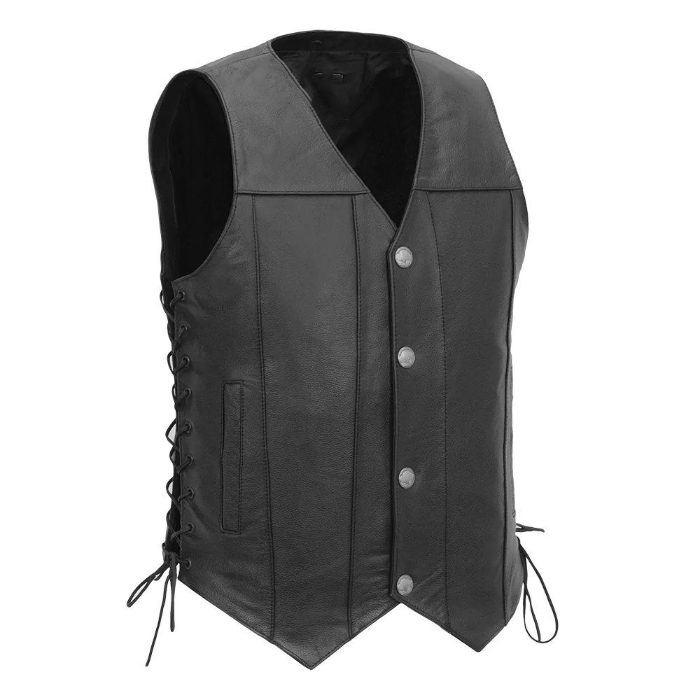 Buffalo Snaped Leather Bar Vest wclapparel