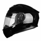 WCL Raider Full Face Motorcycle Helmet - Drop Down Tinted Visor, Quick Release Buckle, DOT Approved - Gloss Black WCL Helmet