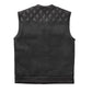 WCL Leather Club Vest w/t Black Hexagon Design WCL Helmet