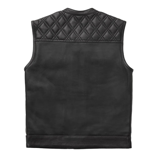 WCL Leather Club Vest w/t Black Hexagon Design WCL Helmet