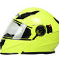 WCL Modular Full Face Motorcycle Helmet with Double Lens Visor - High Visibility